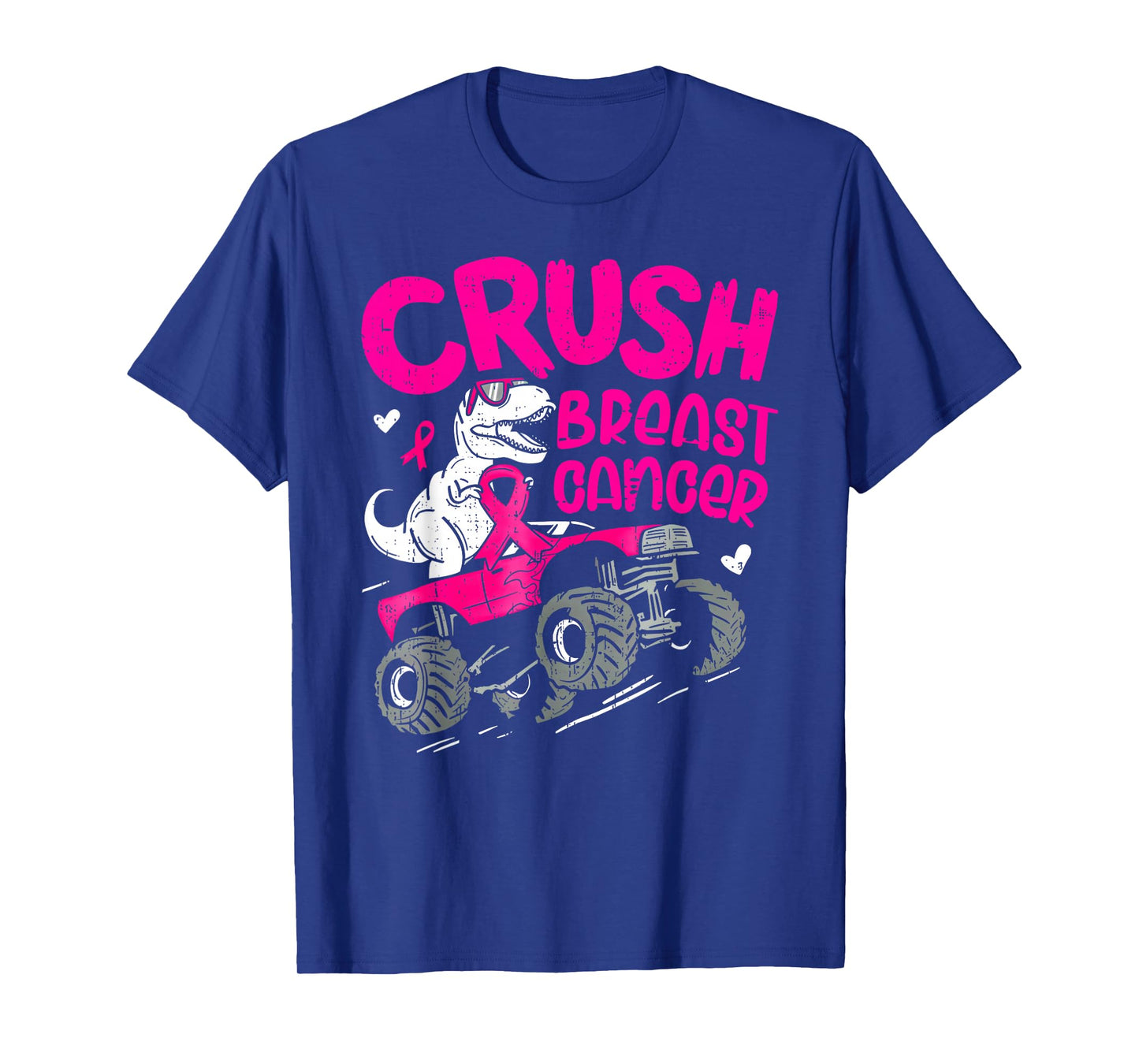 Crush Breast Cancer Awareness Monster Truck Toddler Boy Kids T-Shirt