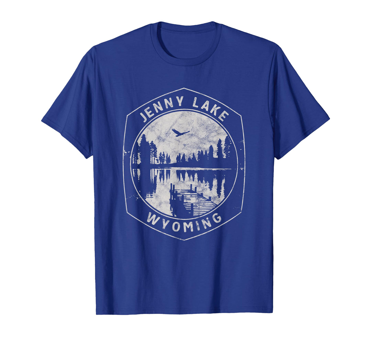 Vintage Jenny Lake Wyoming Outdoors Vacation T-Shirt