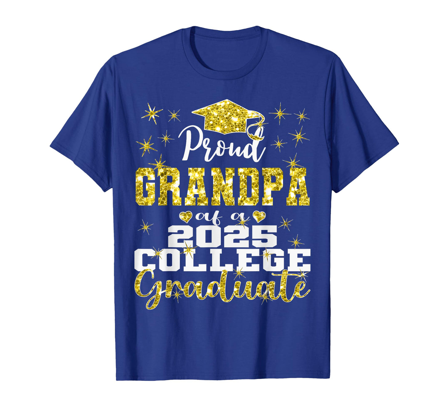 Proud Grandpa of 2025 College Graduate Family 25 Graduation T-Shirt