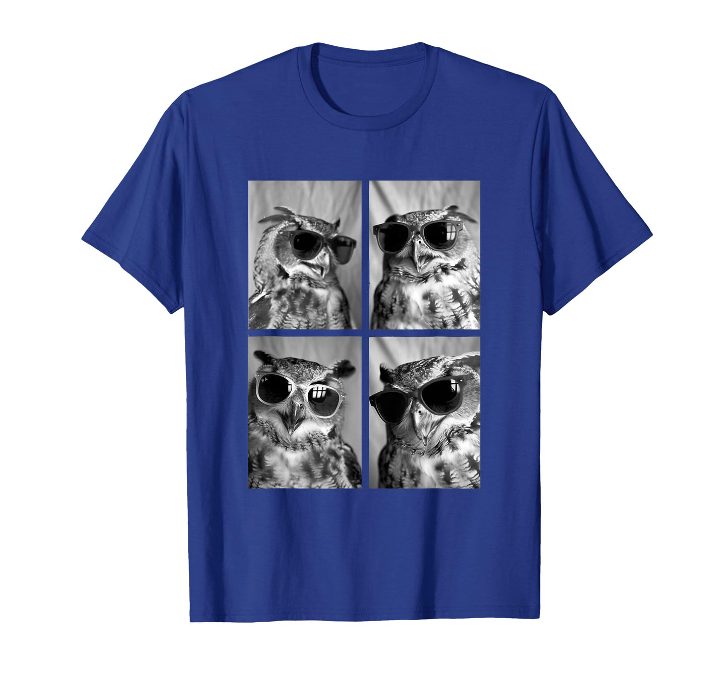 Cute Owls with Sunglasses Cool Night Animals Photo Booth T-Shirt