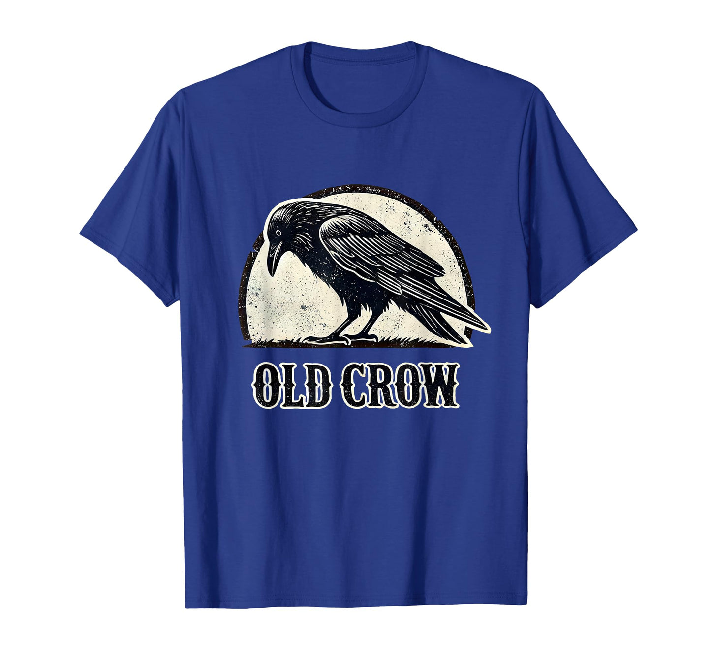 Old Crow Graphic T-Shirt, Small, Black