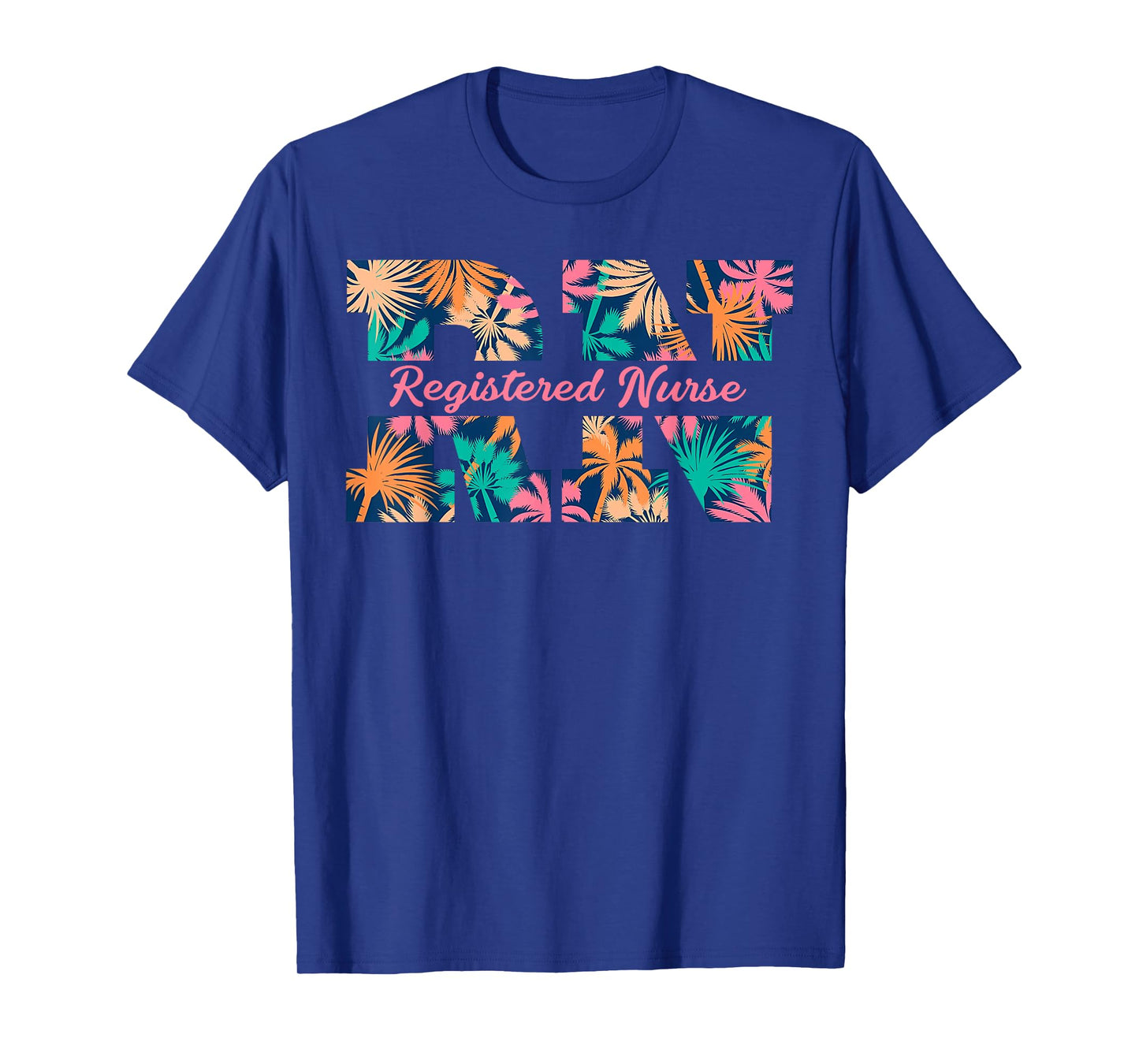 RN Aloha Nurse Tropical Flowers Summer Hawaii RN Beach Vibes T-Shirt for Men Women