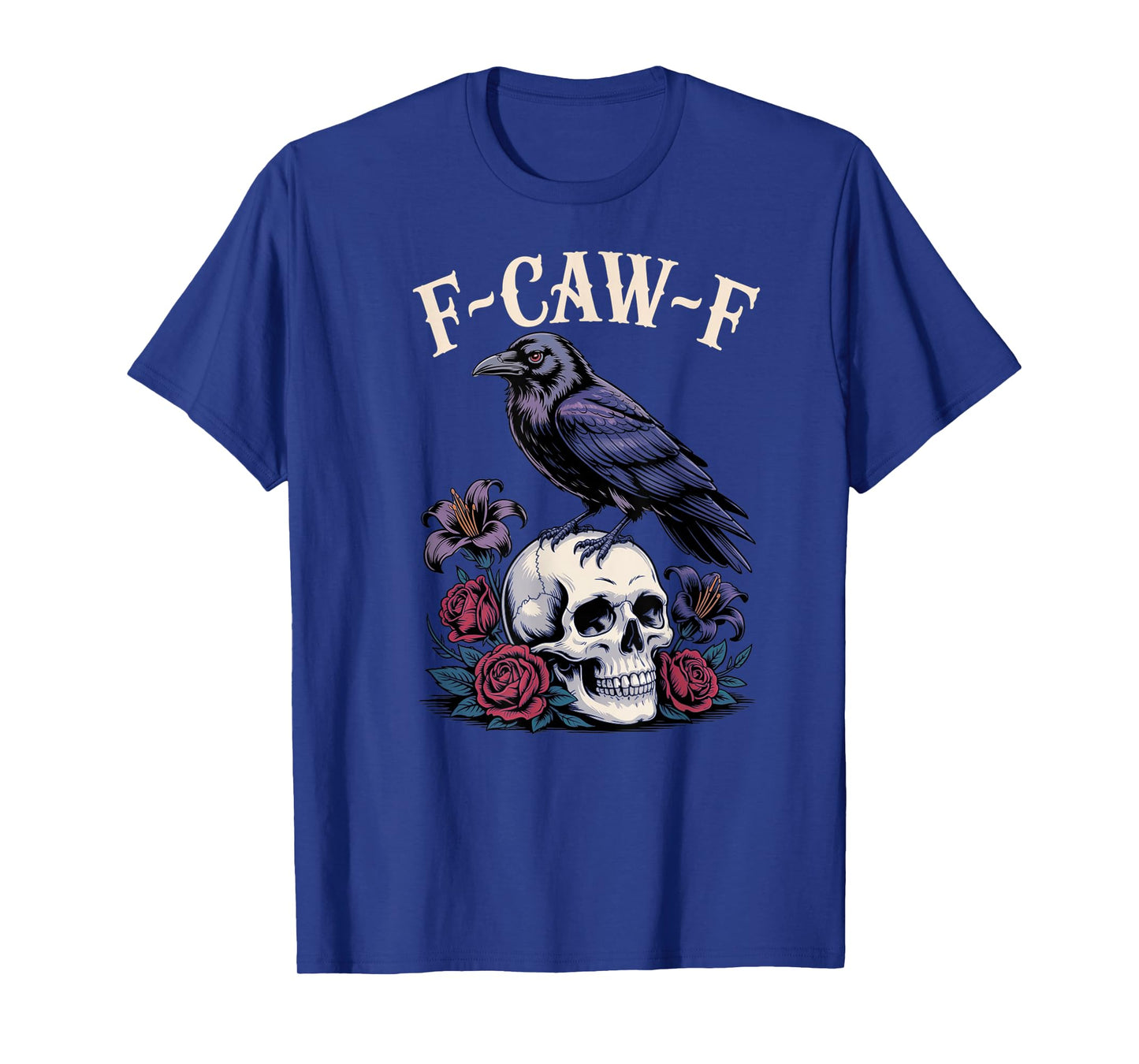 Funny F-CAW-F Crow Black Crow F-Caw-F Graphic for Halloween T-Shirt