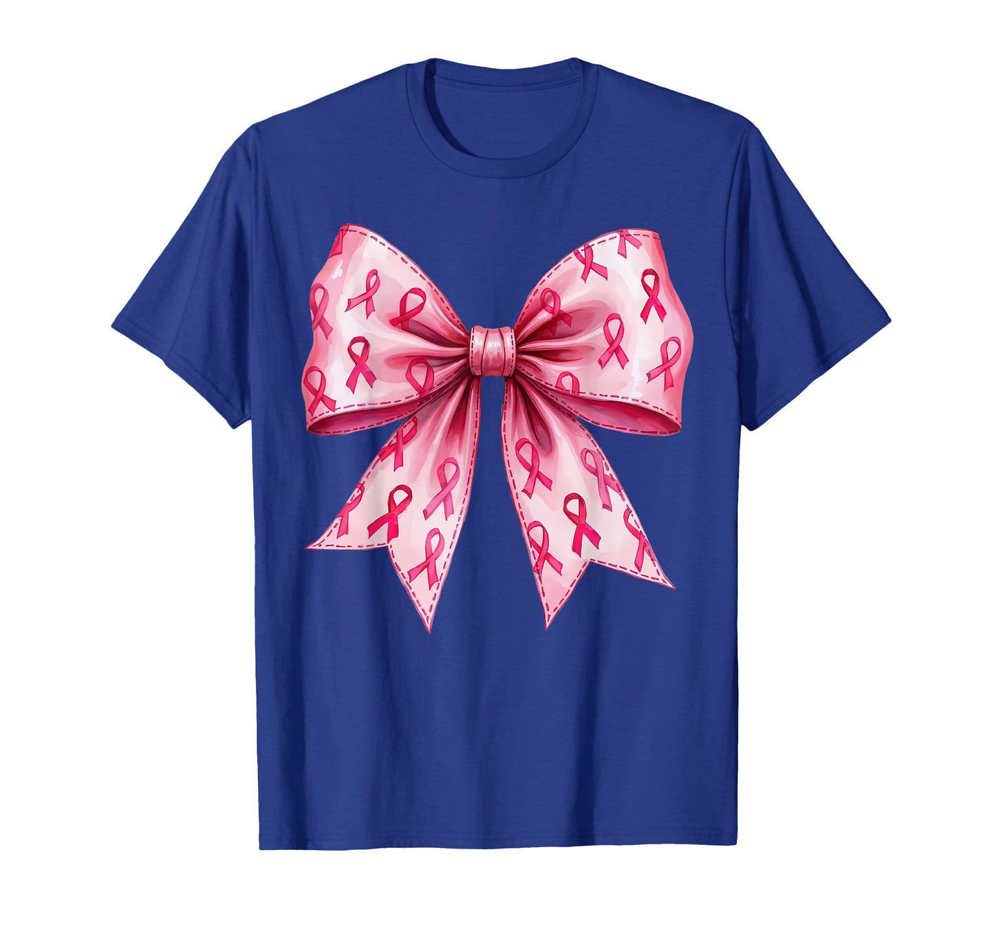 Breast Cancer Awareness Pink Coquette Bow Warrior T-Shirt