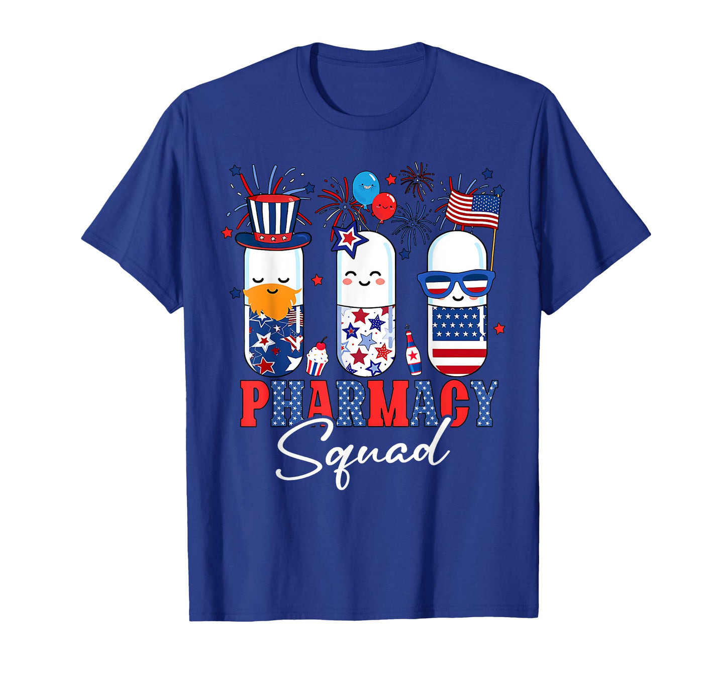 4th Of July Pharmacy Squad Pharmacy Technician Patriotic Women Men T-Shirt