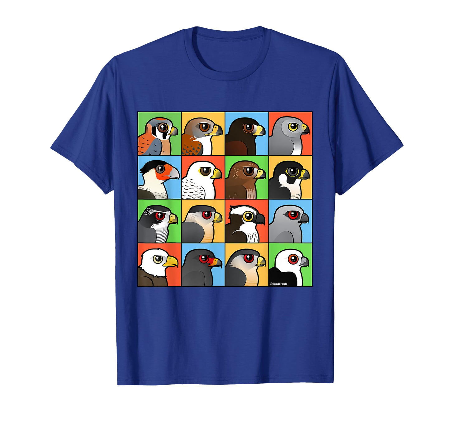 Birds of Prey T-Shirt with 16 Different Birdorable Raptors T-Shirt