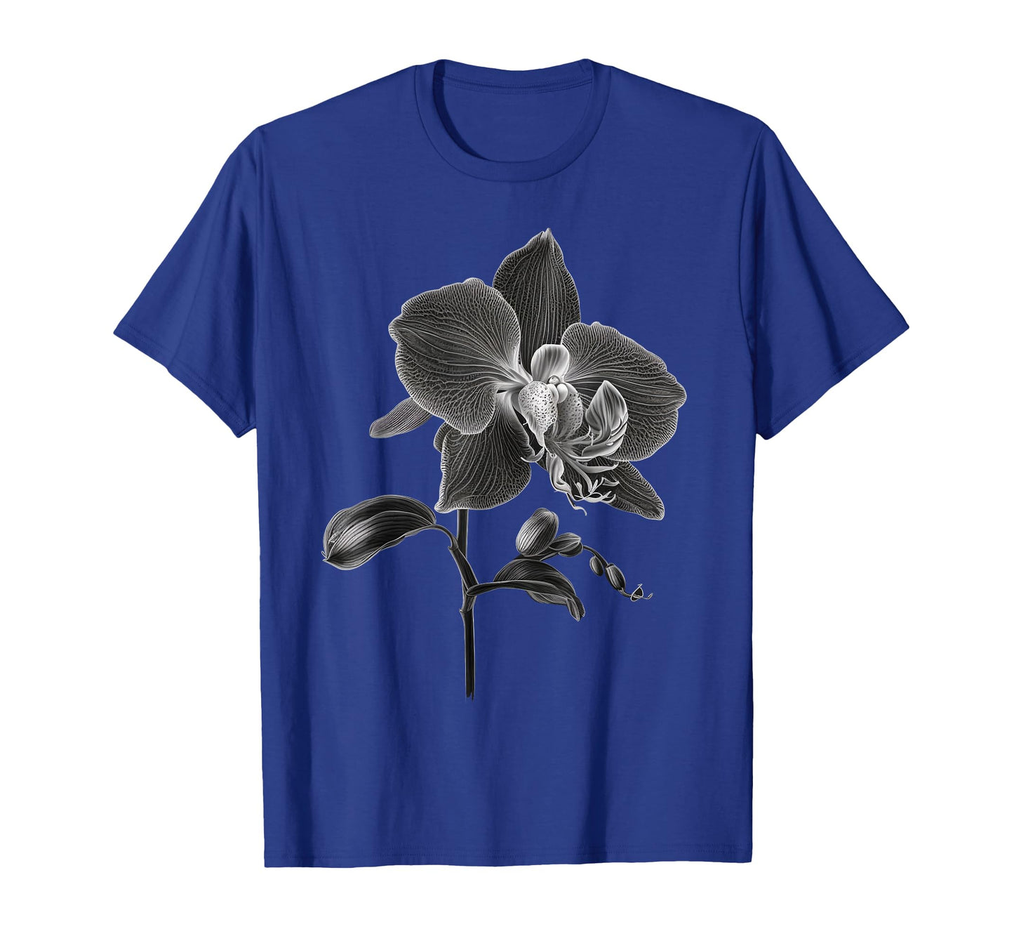 Black and White Orchid men and Orchid womens T-Shirt