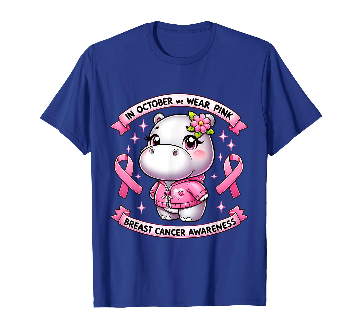 In October We Wear Pink Breast Cancer Awareness Month 2024 T-Shirt