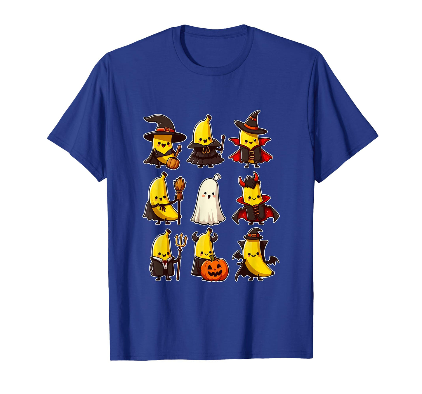 Group Bananas Cosplay Witch Boo Ghosts Halloween Vegetarian T-Shirt