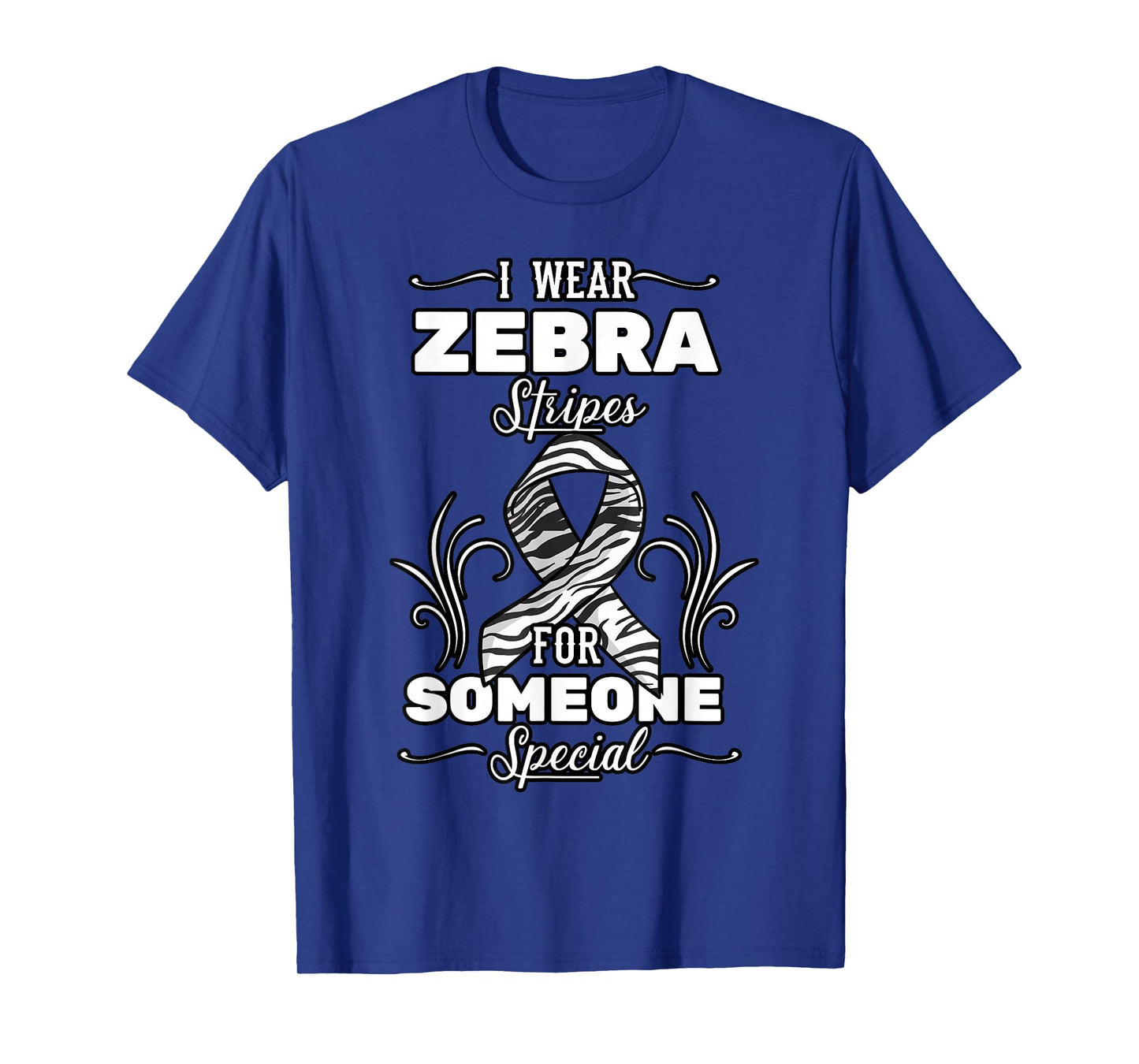 I Wear Zebra Stripes For Someone Special Carcinoid Cancer T-Shirt