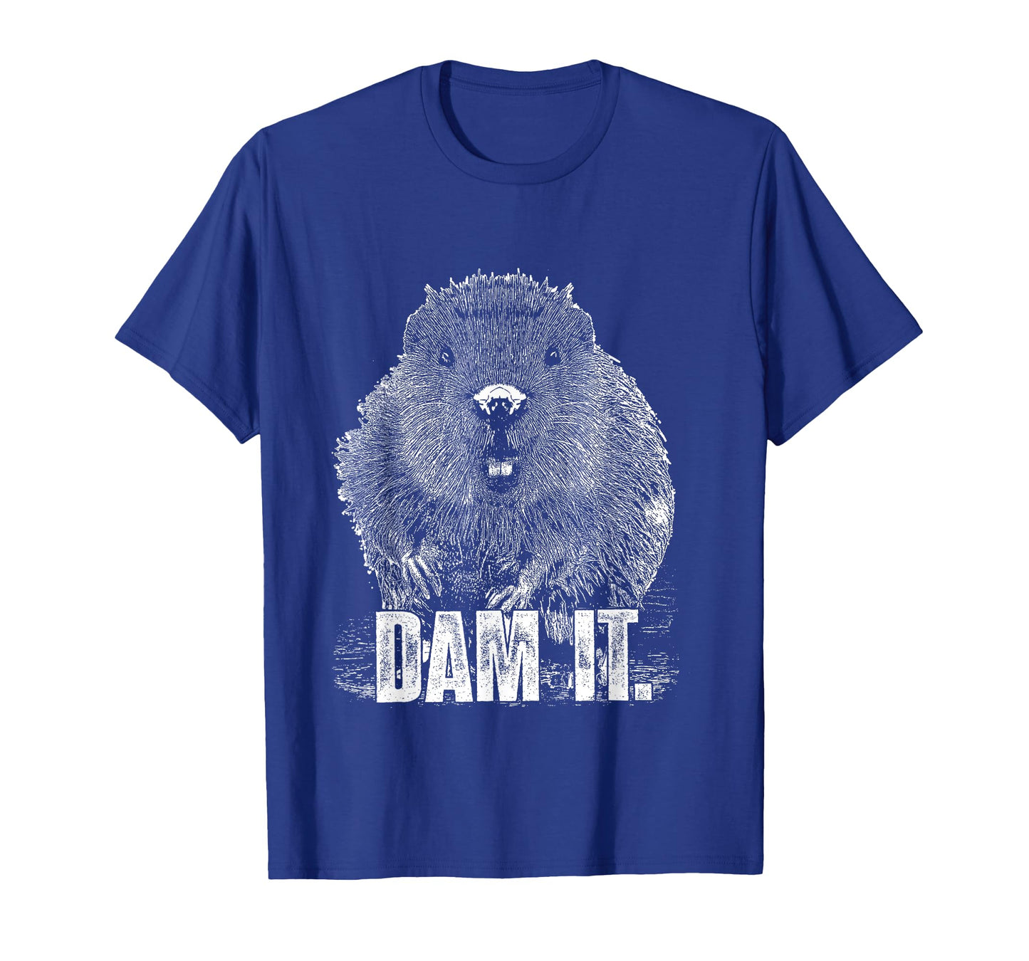 Funny Beaver Pun Dam It Language Joke Beavers Rodents Lover T-Shirt