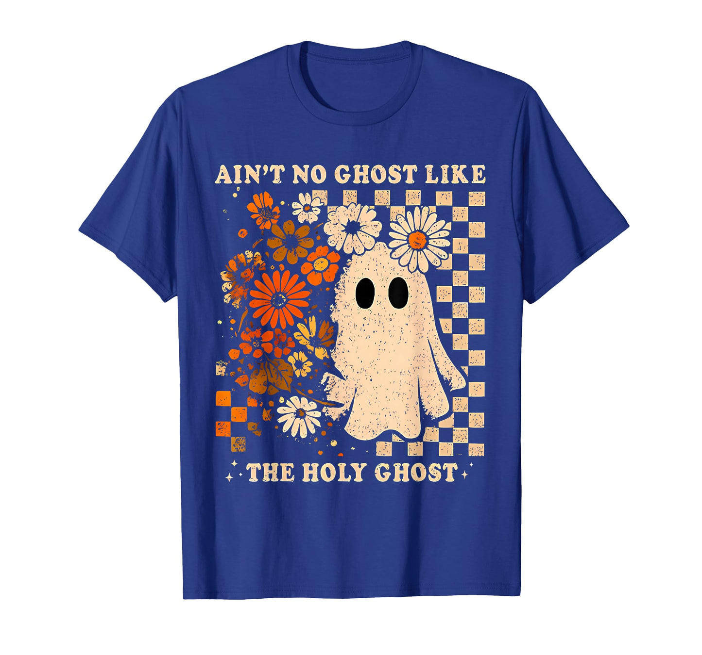 Ghost Library Reading Books Halloween Men Women Kids T-Shirt