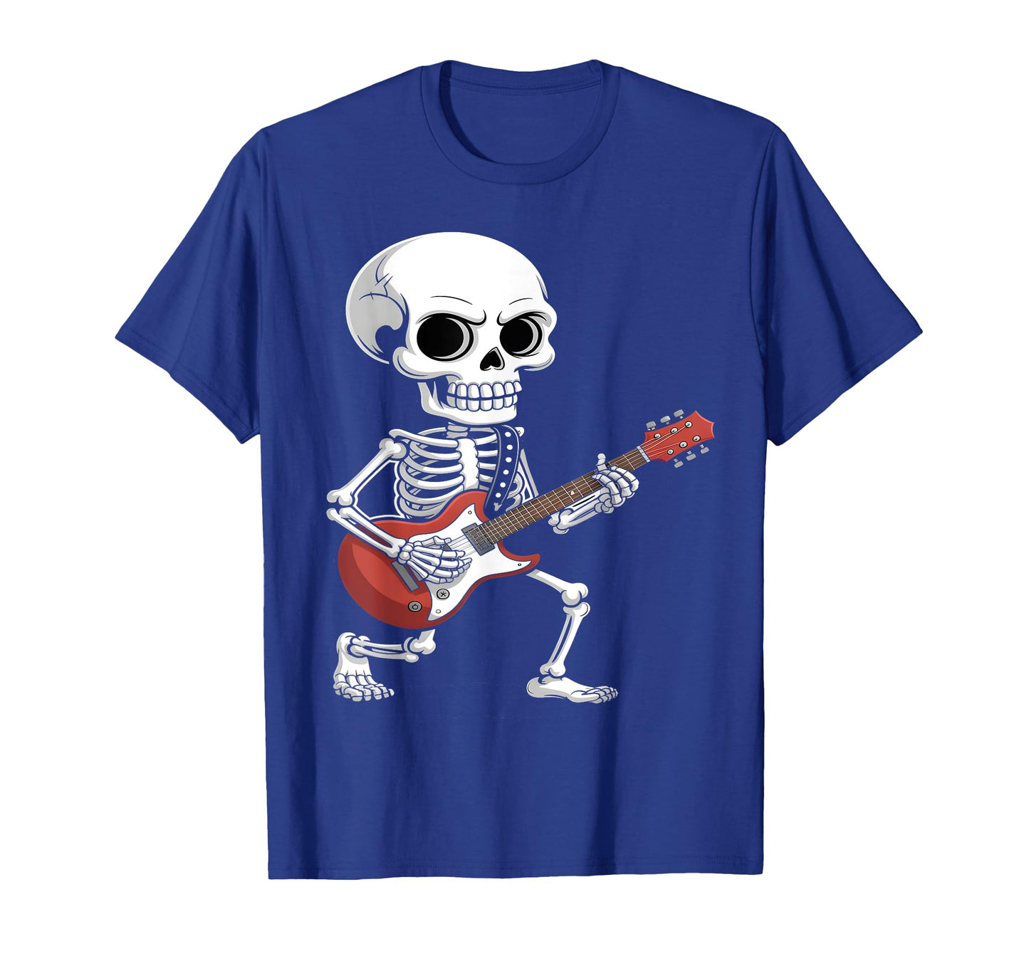 Rock Guitar Skeleton Halloween Costume T-Shirt