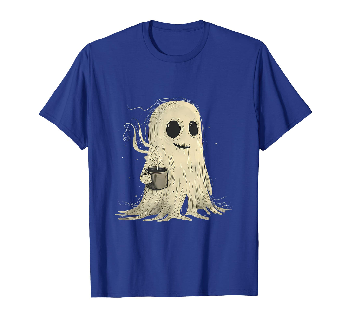 Spooky Ghost Costume Coffee Funny Halloween Costume T-Shirt