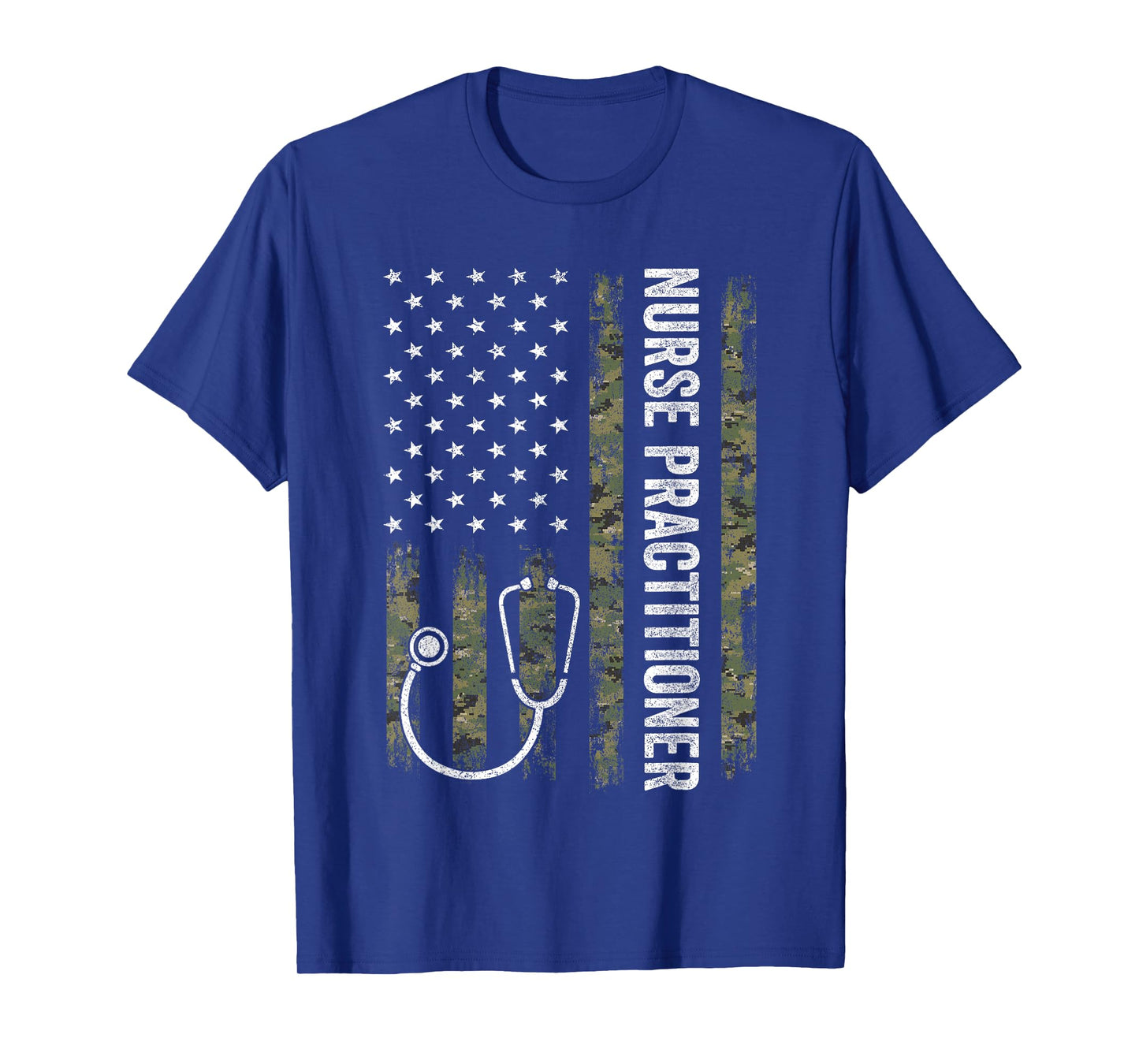 Nursing Shirts For Women Men, Nurse Practitioner USA Flag T-Shirt
