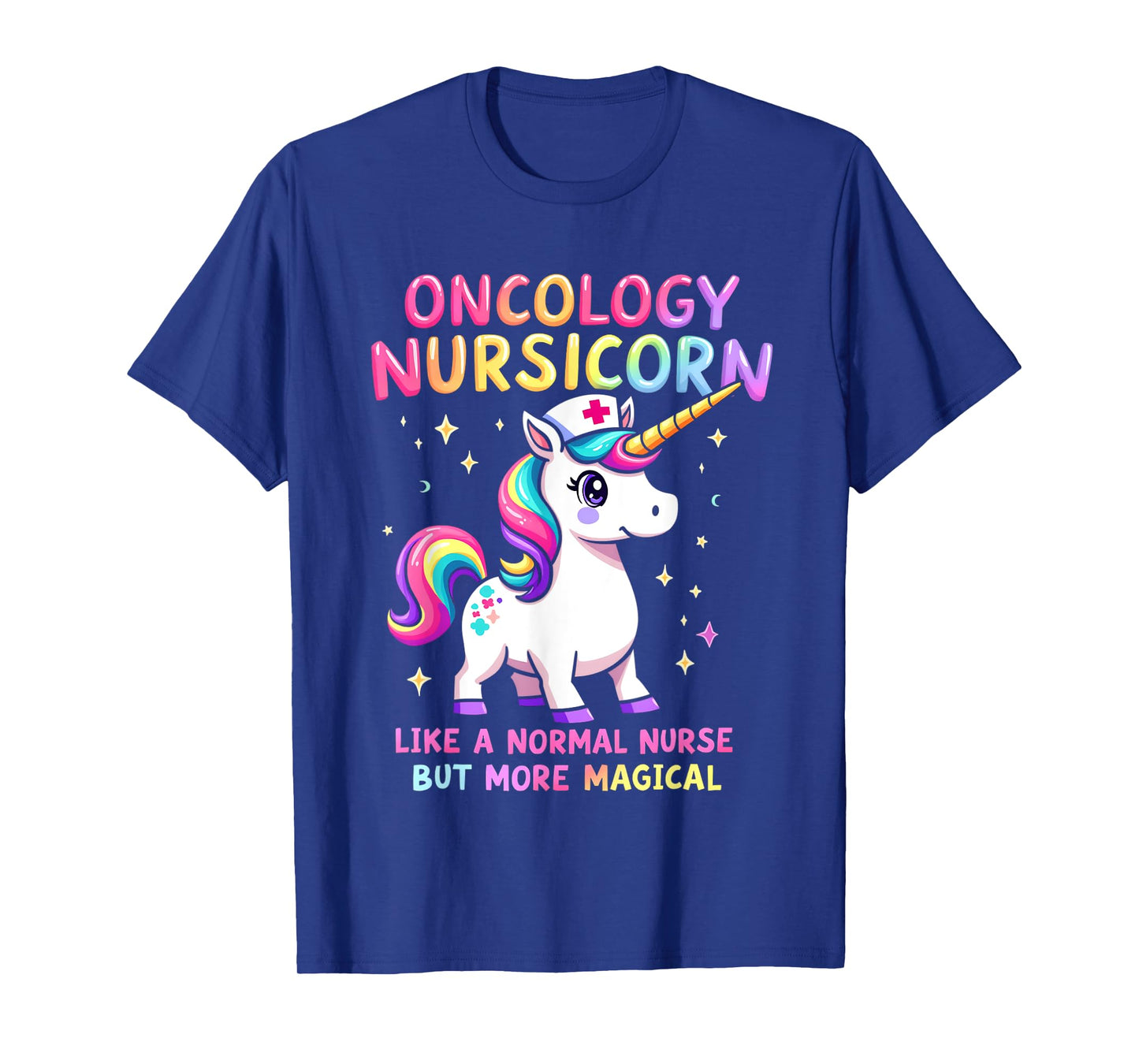 Funny Nurses Departments RN Apparel Unisex Black Short Sleeve Nursicorn T-Shirt - Small - Oncology Nurse T-Shirts