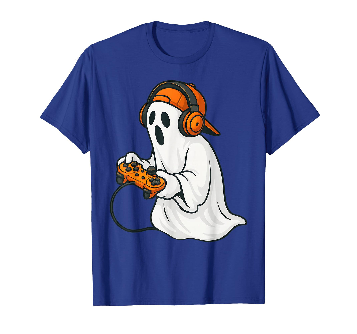 Halloween Scary Ghost Gamer Funny Video Gaming Boys Men Kids T-Shirt