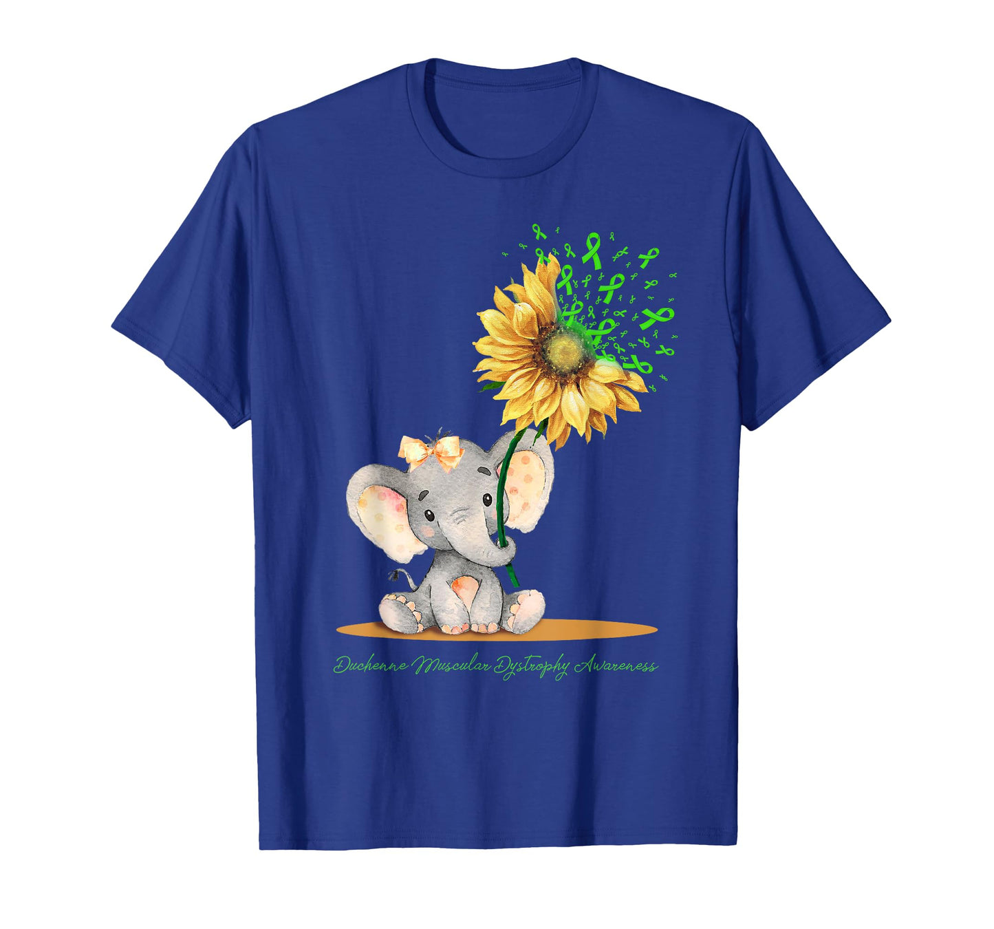 DUCHENNE MUSCULAR DYSTROPHY AWARENESS Cute Elephant T-Shirt