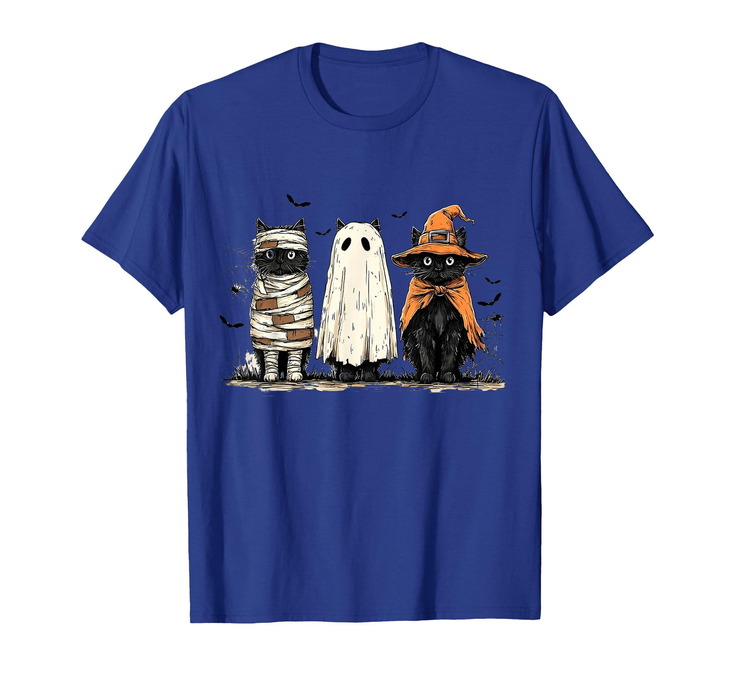 Cat Pumpkin, Ghots Cat, Halloween Cat Mama Shirt, Autumn Cat T-Shirt
