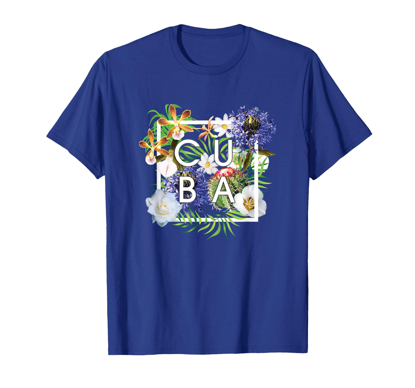 Flowers of Cuba Word Art - Cuban Pride T-Shirt