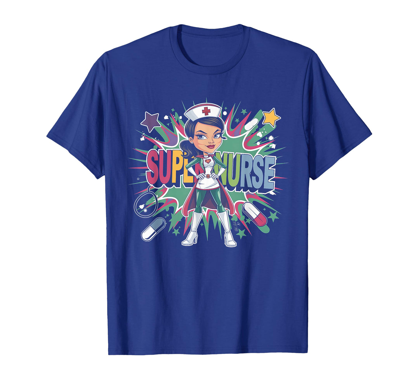 Nurse Superhero Nursing RN LPN Medical Humor Appreciation T-Shirt