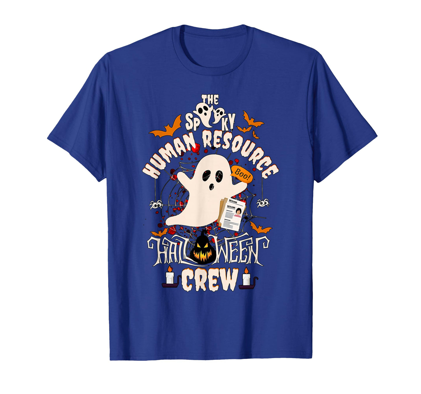 Spooky Human Resource Halloween HR Ghost T-Shirt