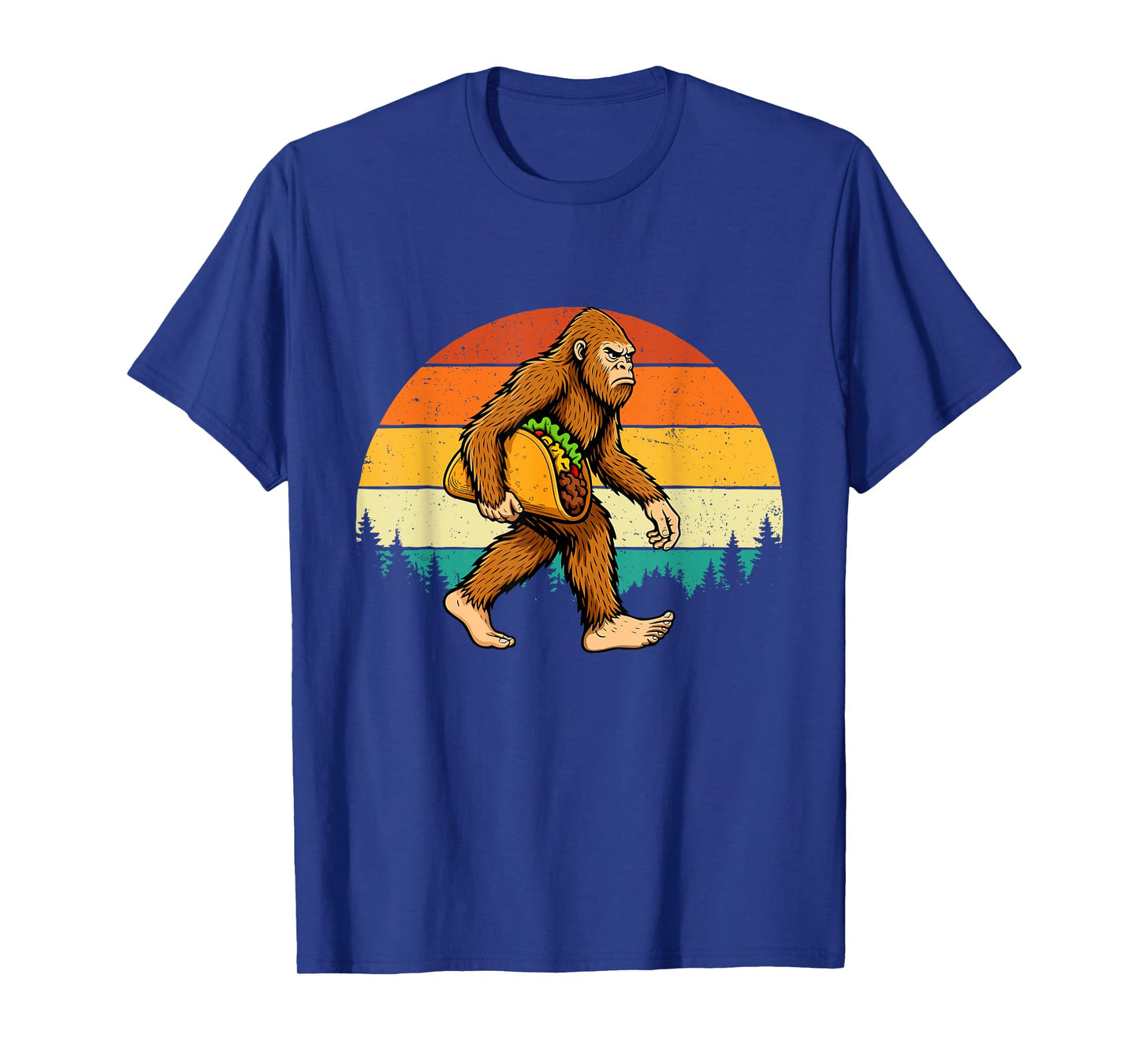 Bigfoot Carrying Taco - Taco Lover Mexican Cinco de Mayo T-Shirt
