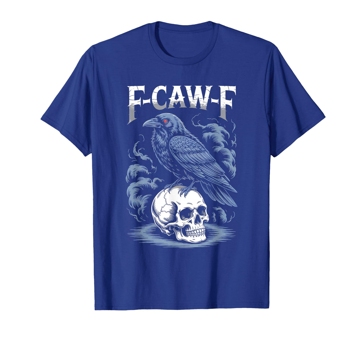 Funny F-Caw-F Crow Gothic Moon Humor Halloween T-Shirt