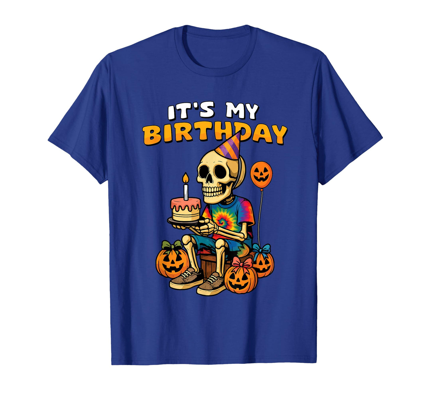 It's My Birthday Happy Halloween Birthday Skeleton Party T-Shirt