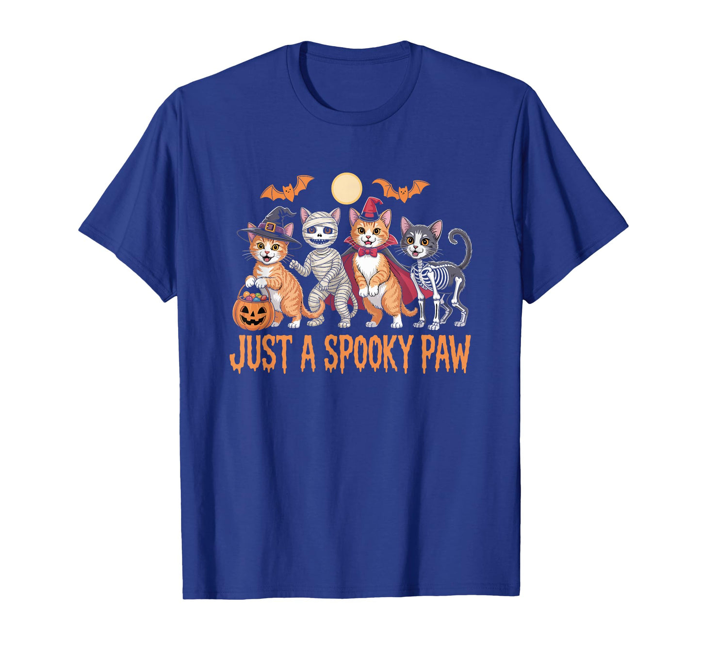 Just A Spooky Paw Cute Halloween Cats in Costumes T-Shirt