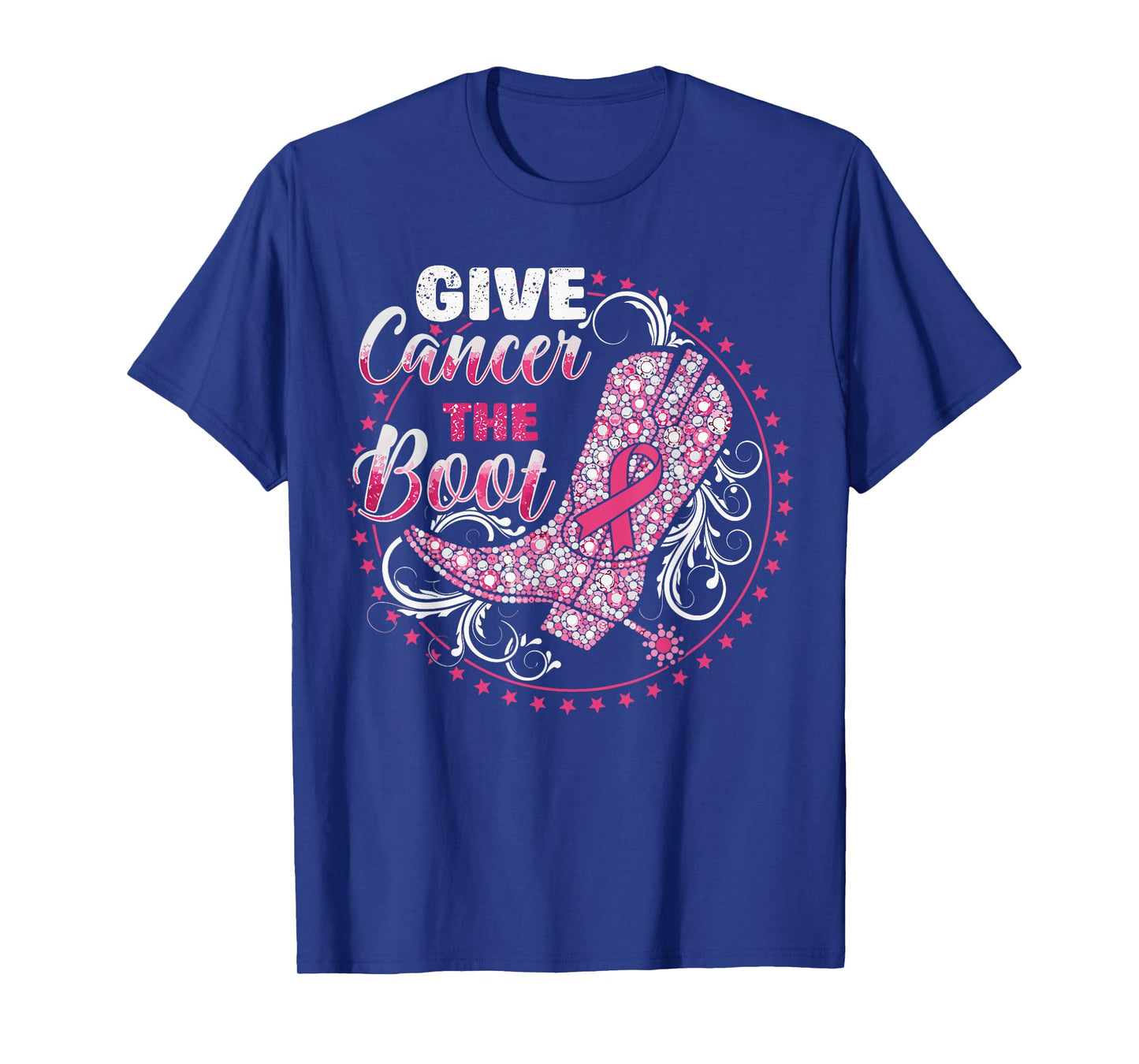 Breast Cancer Shirts for Women, Cowgirl Boots On The Ground T-Shirt
