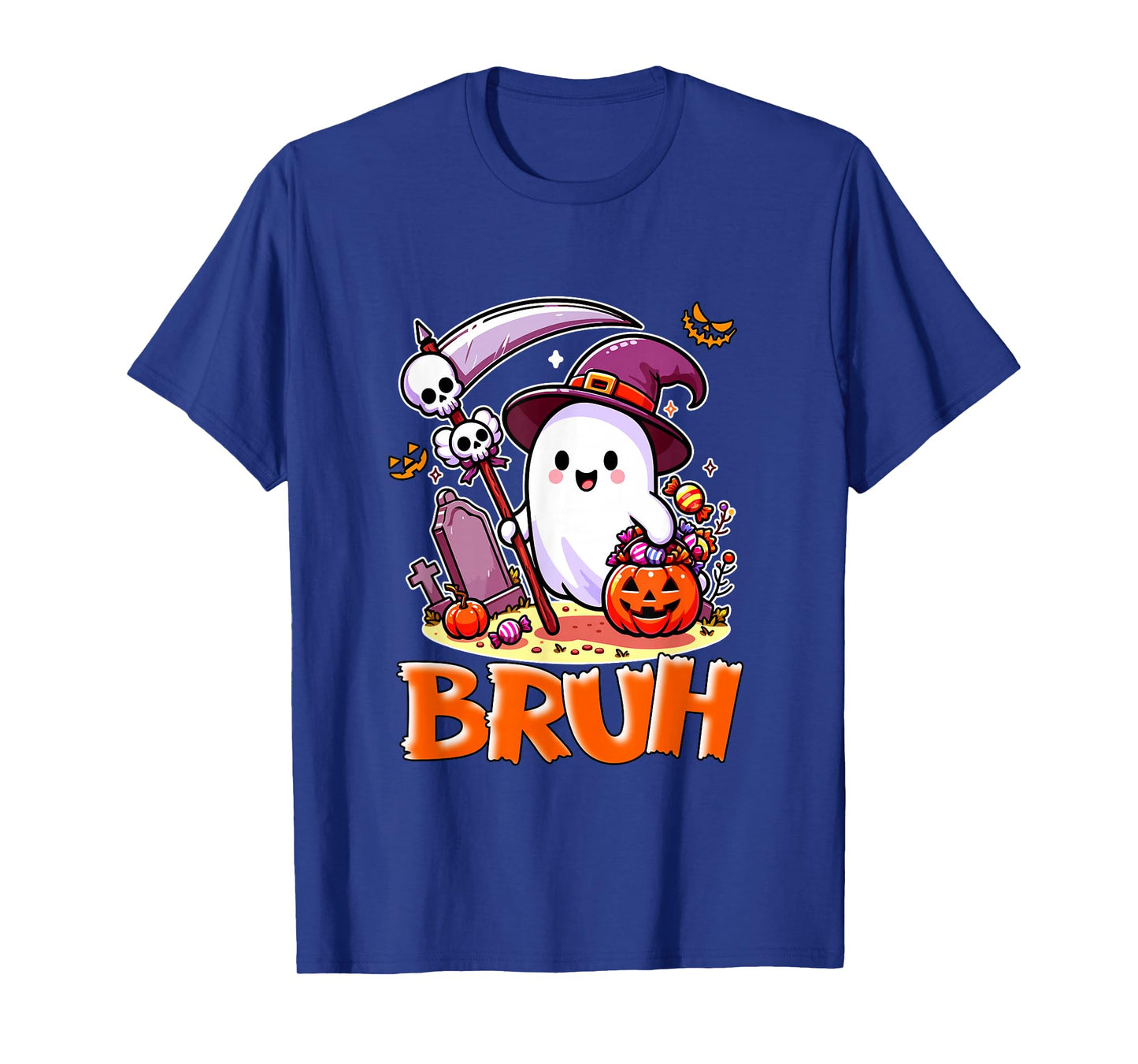 Cute Boo As Witch Halloween Candies Costume Kids Family T-Shirt