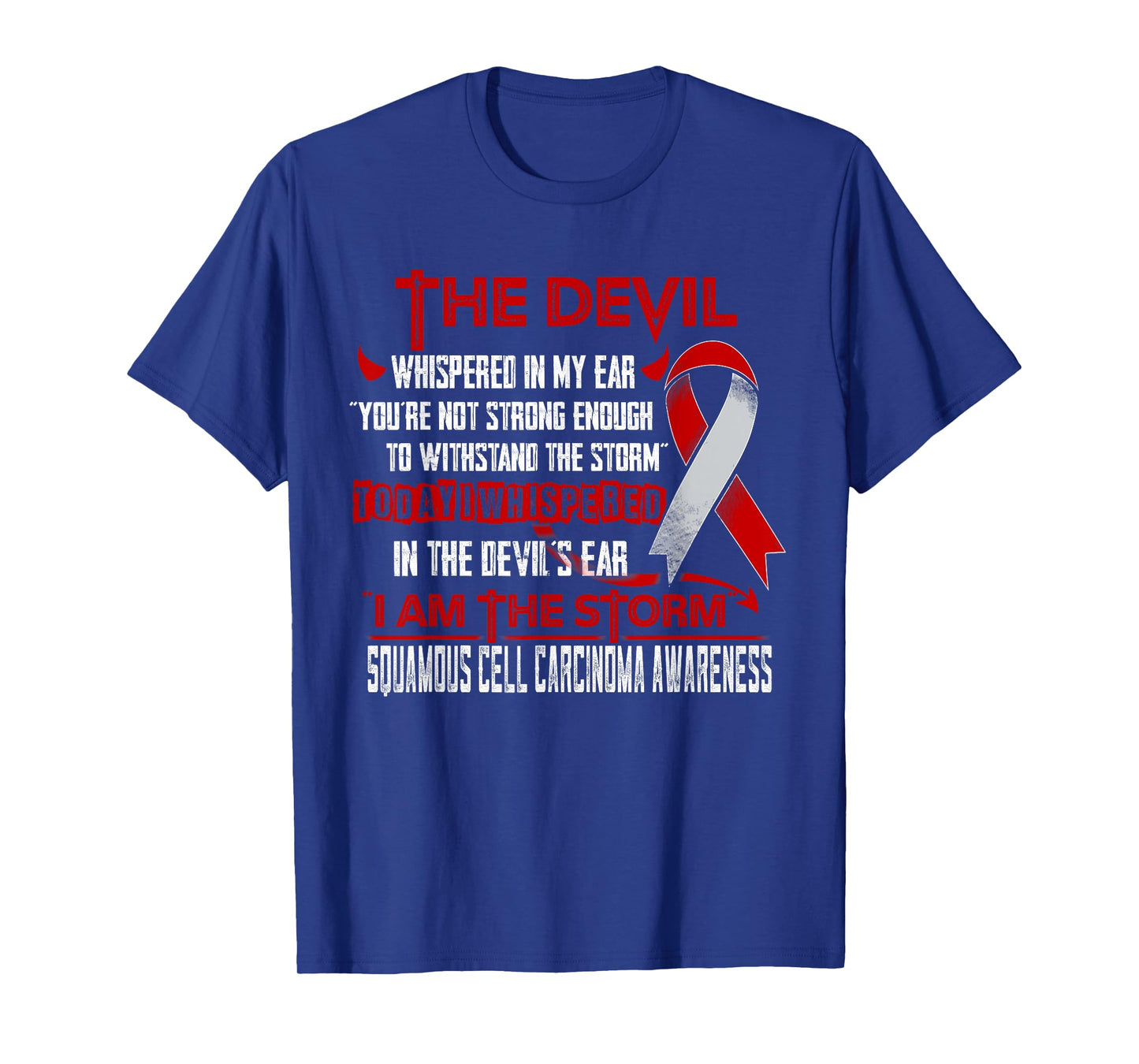 Squamous Cell Carcinoma Awareness I am the Storm Devil T-Shirt