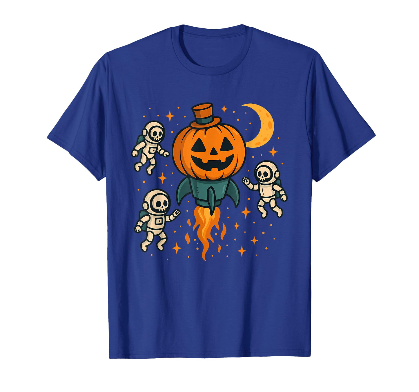 Pumpkin Rocket with Astronauts T-Shirt