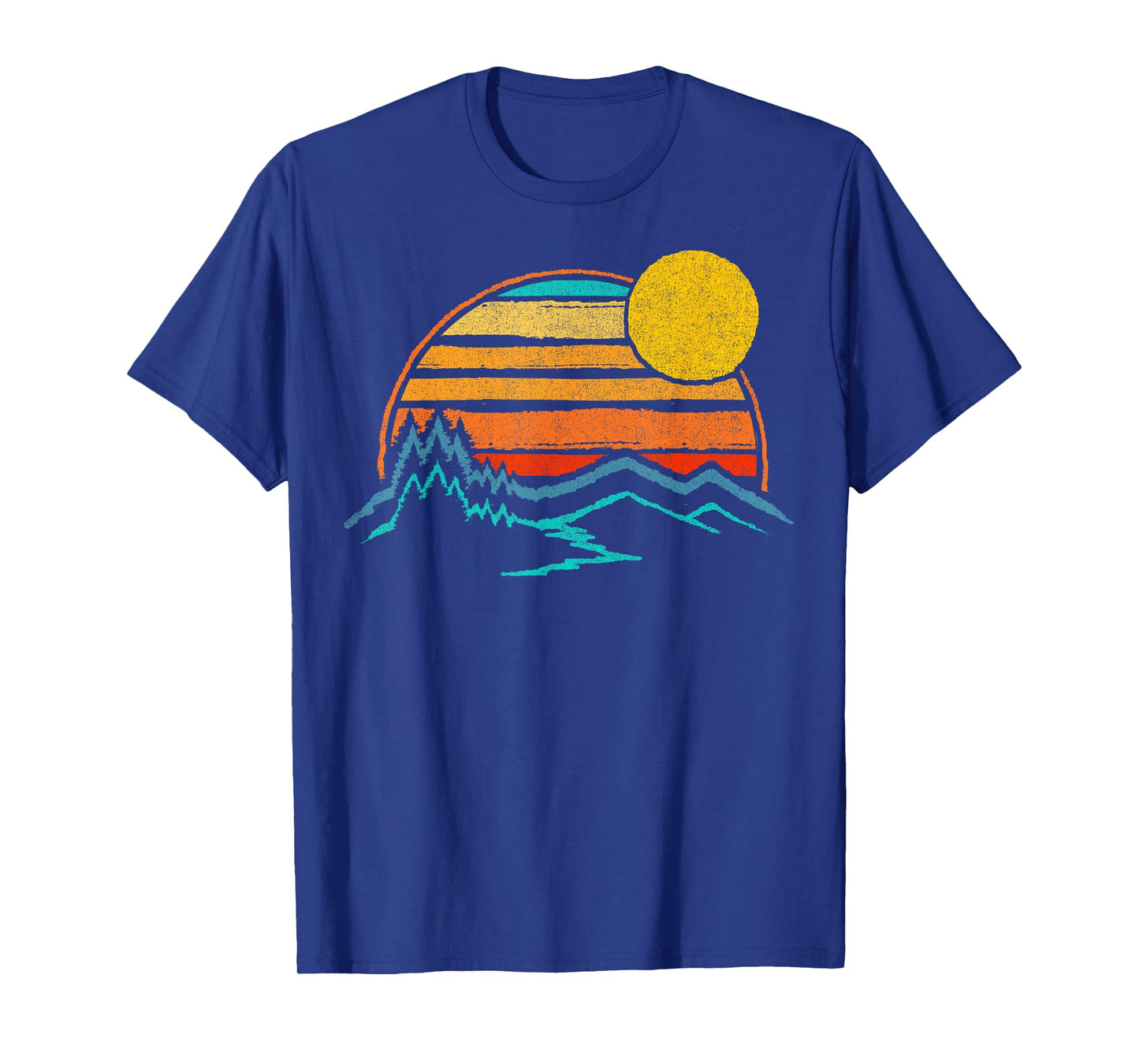 Outdoor Sunset Mountains Color Fade T-Shirt