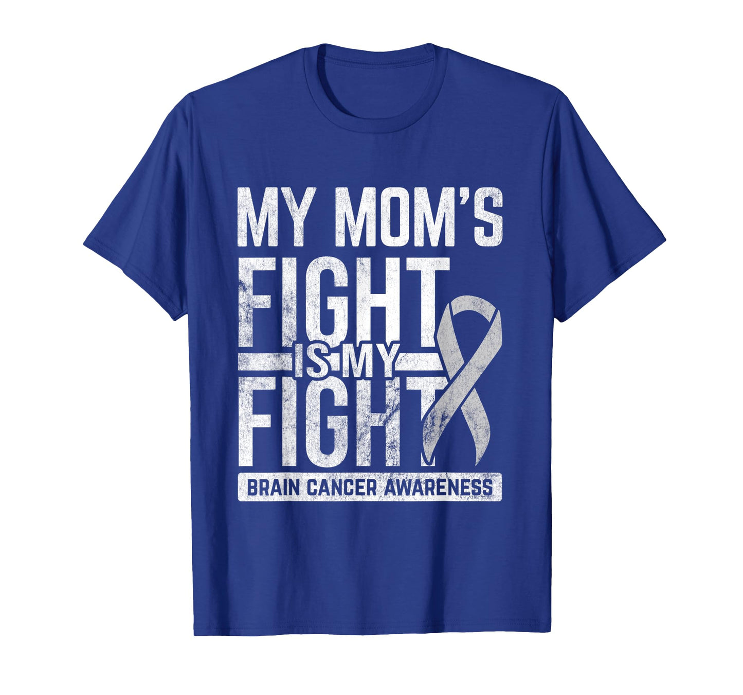 Mom's Fight My Fight Brain Cancer Awareness Brain Tumor T-Shirt