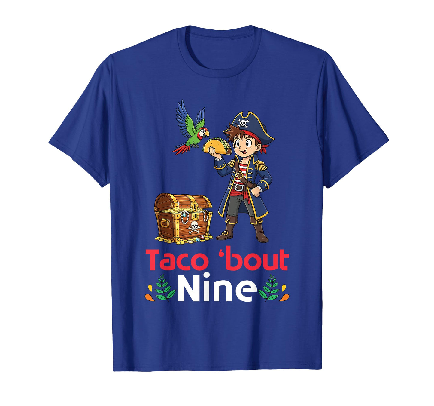 Cute Boy with Tacos Happy Birthday Taco Bout 9 Years Old T-Shirt