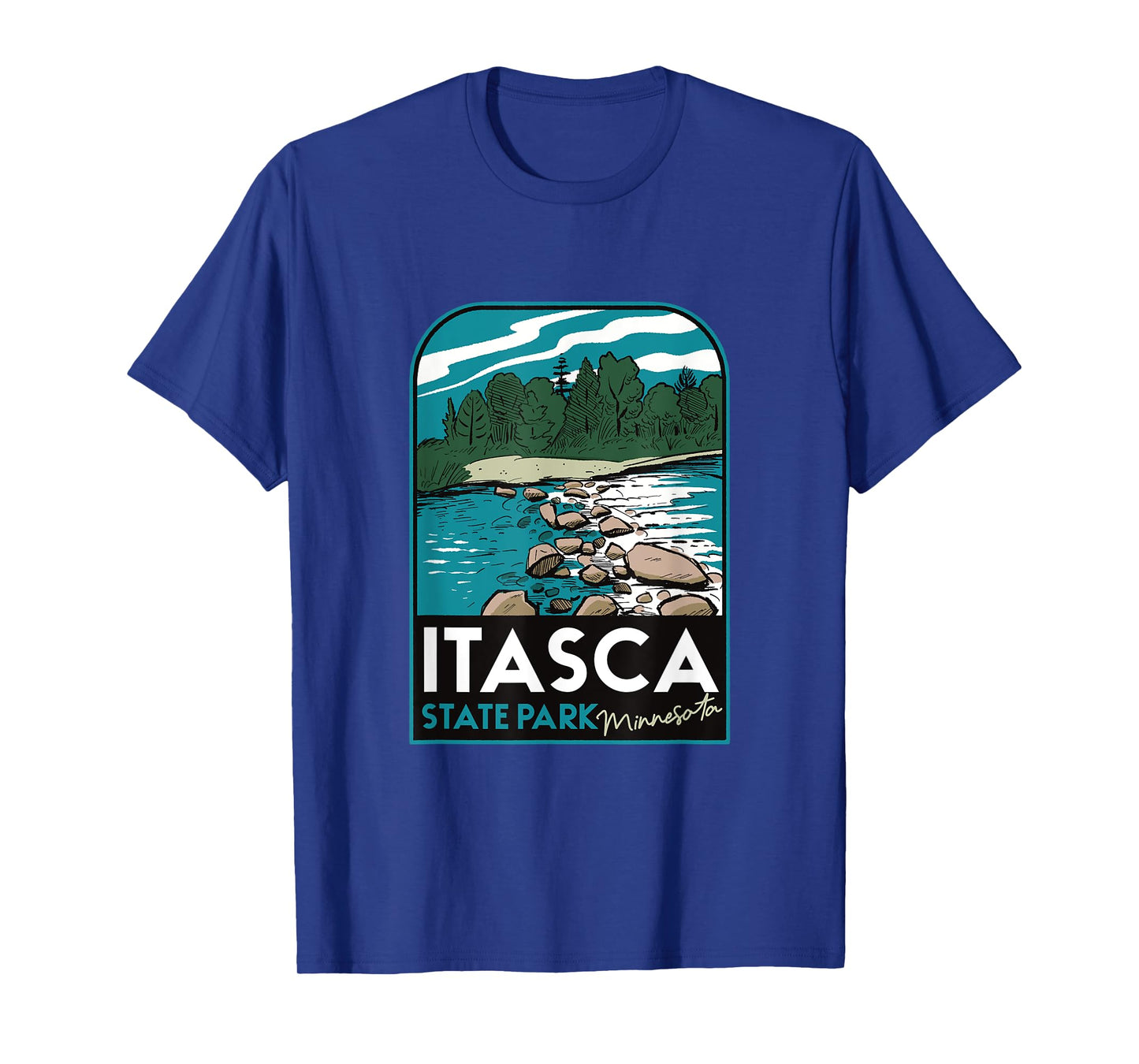 Itasca State Park MN Badge T-Shirt