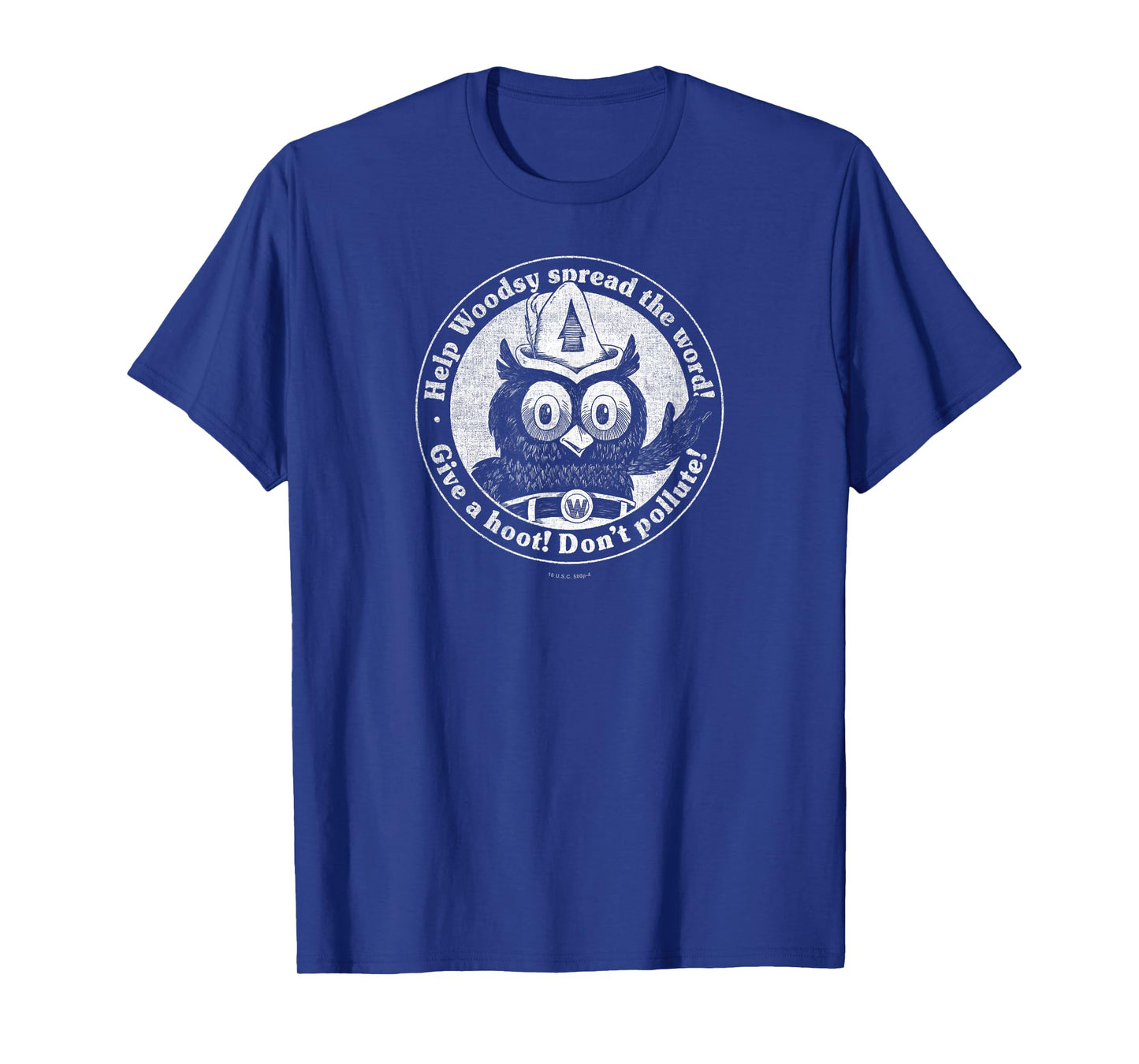 Woodsy Owl Give a Hoot Don't Pollute Faded Vintage T-Shirt