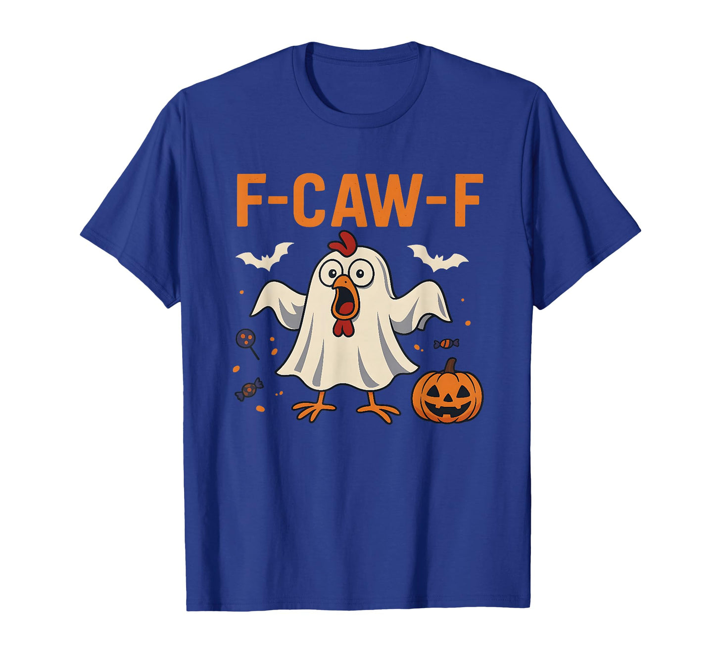 Funny F-caw-f Shirt Silly Chicken Halloween f-caw-f T-Shirt