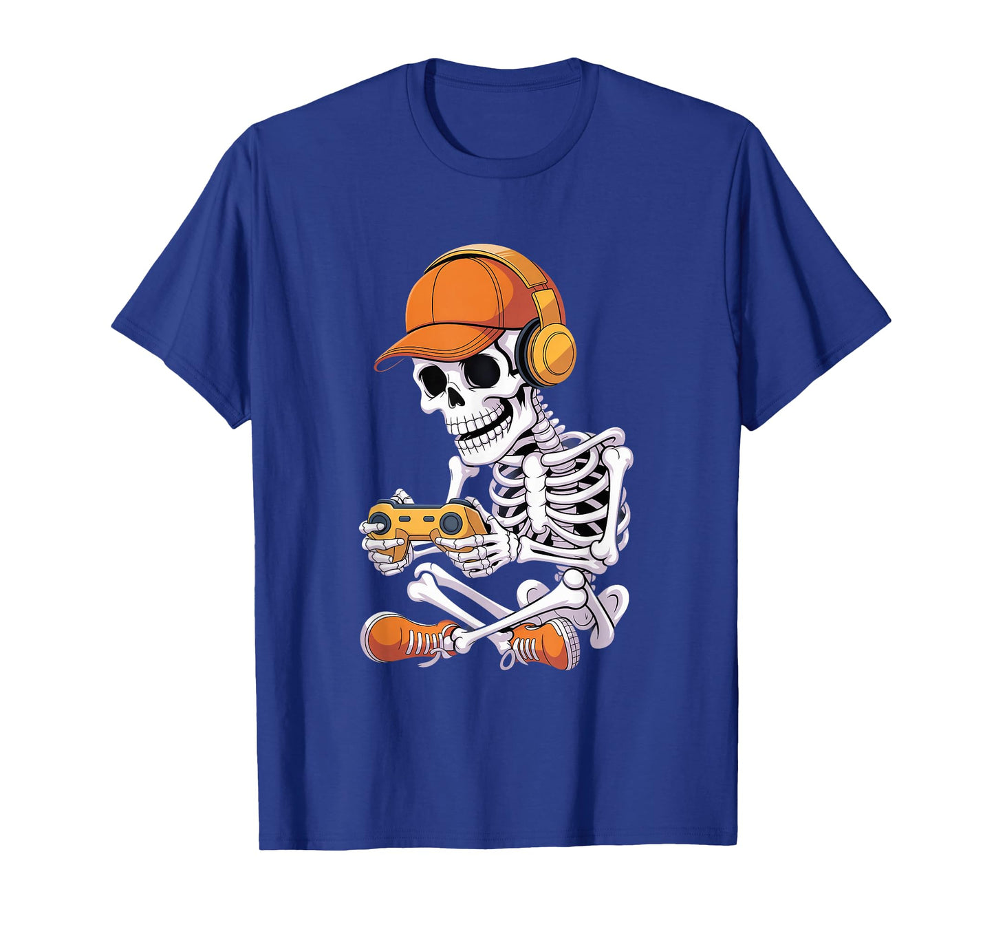 Cool Skeleton Video Gaming Halloween Gamer T-Shirt