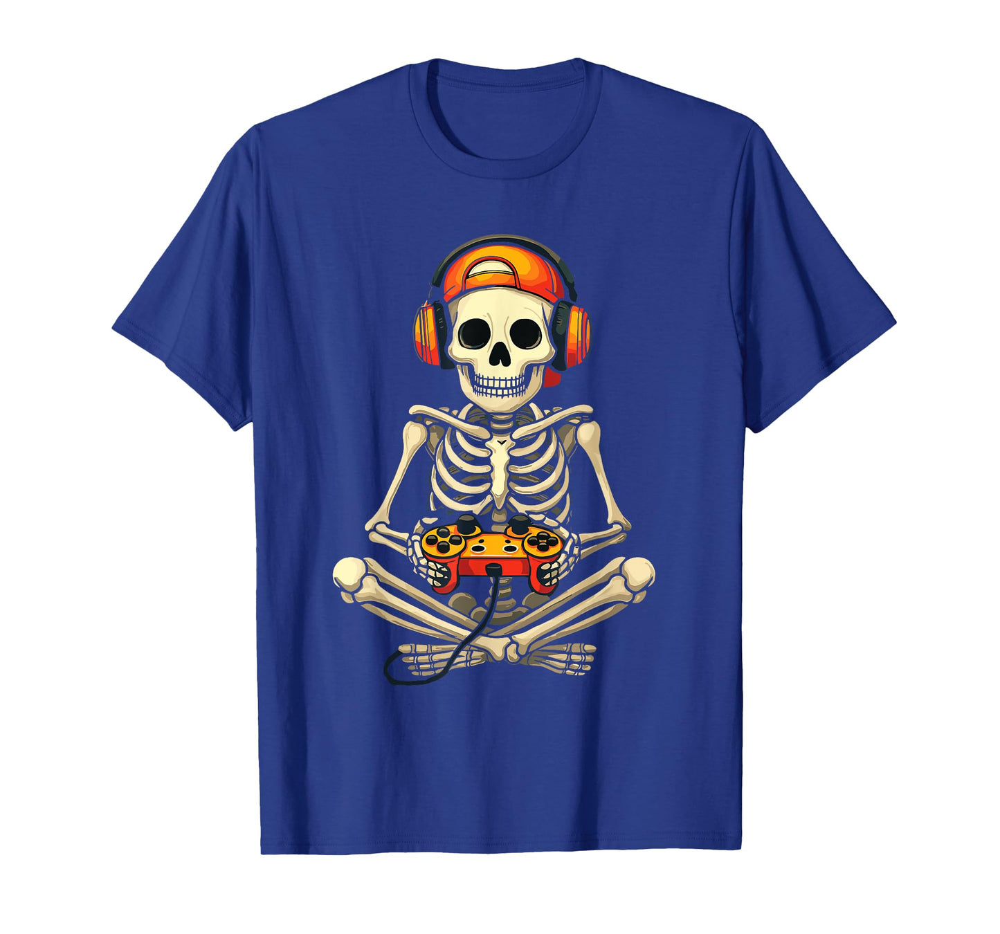 Halloween Skeleton Gamer Video Gaming T-Shirt