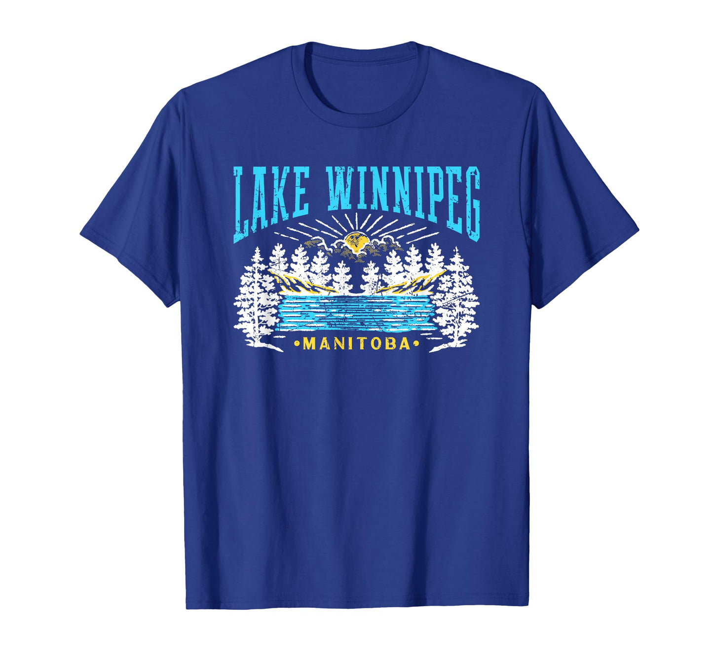 Lake Winnipeg Manitoba Mountains T-Shirt
