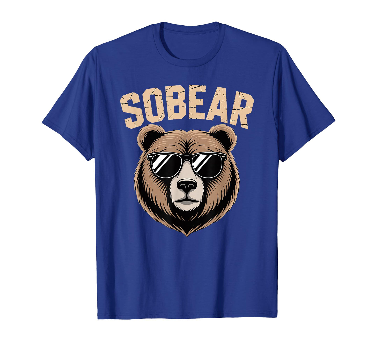 Sober Pun AA NA Recovery Sobriety Anniversary Sobear T-Shirt