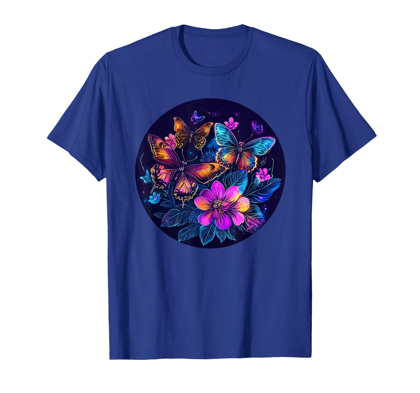 Colorful Butterflies And Blossoms Harmony T-Shirt