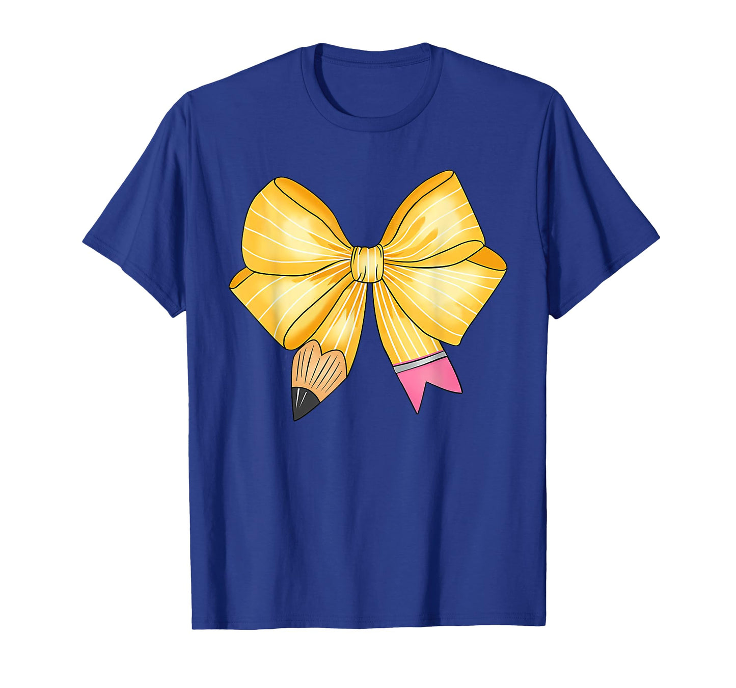 Coquette Bow Pencil Back To School First Day Teacher Student T-Shirt