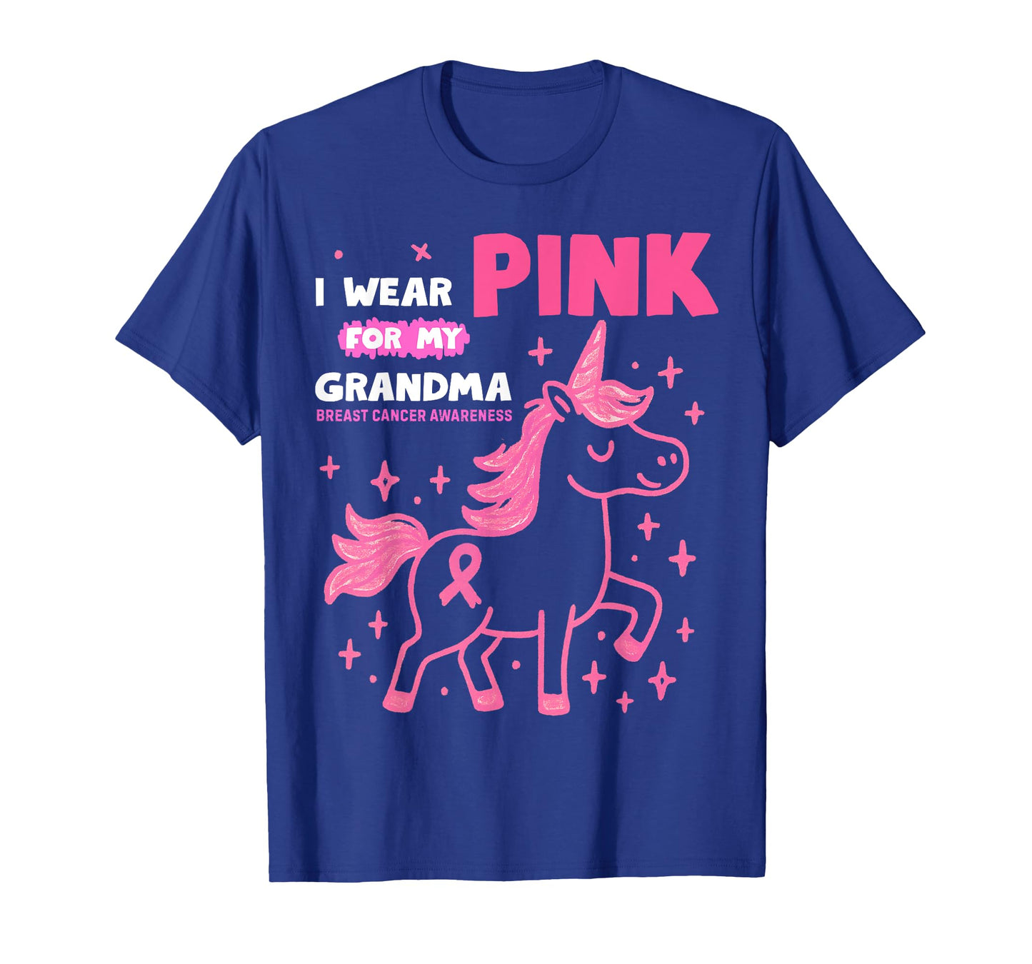 I Wear Pink for My Grandma Vintage Breast Cancer Awareness T-Shirt