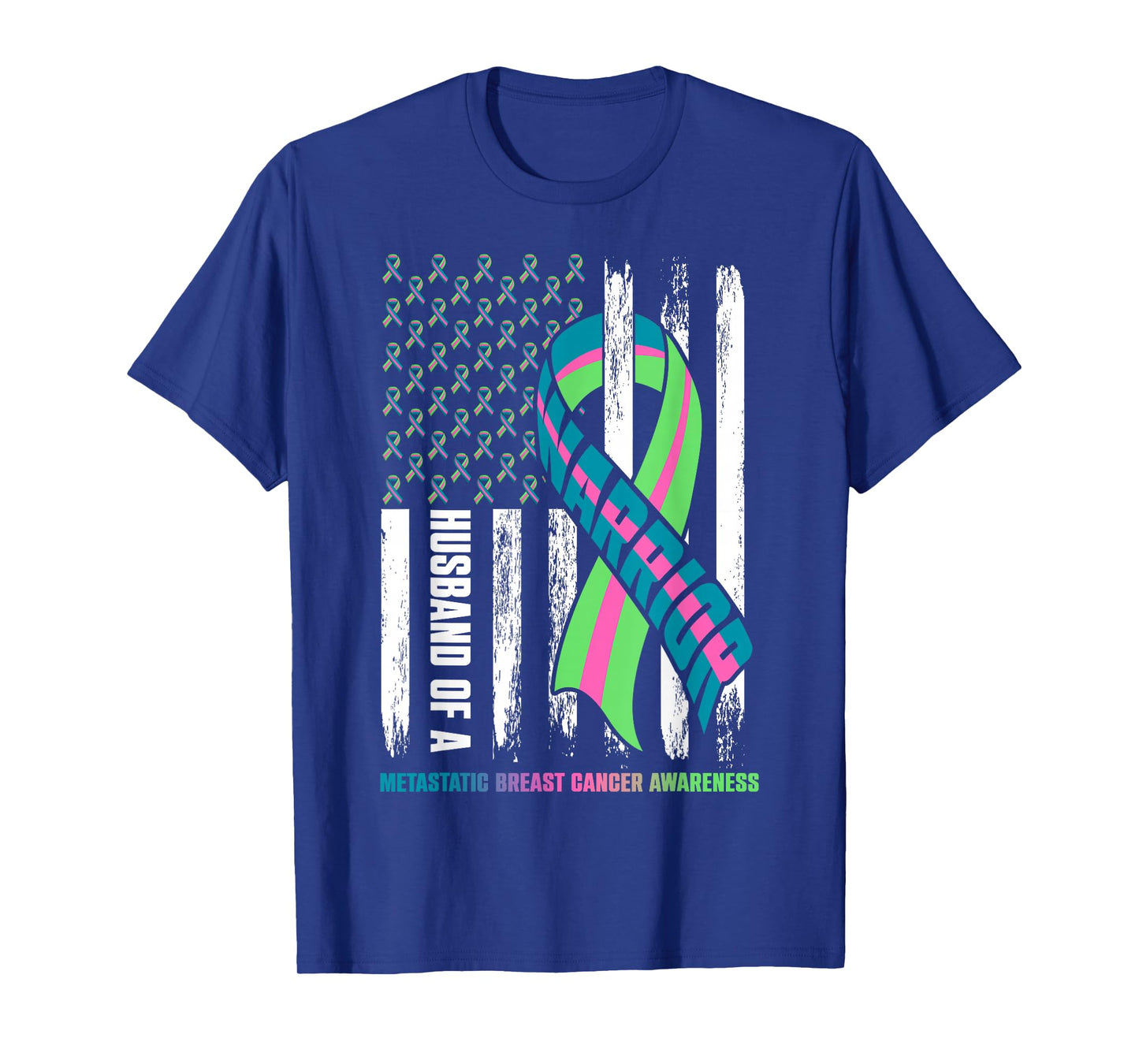 Husband of A Warrior Metastatic Breast Cancer Awareness T-Shirt