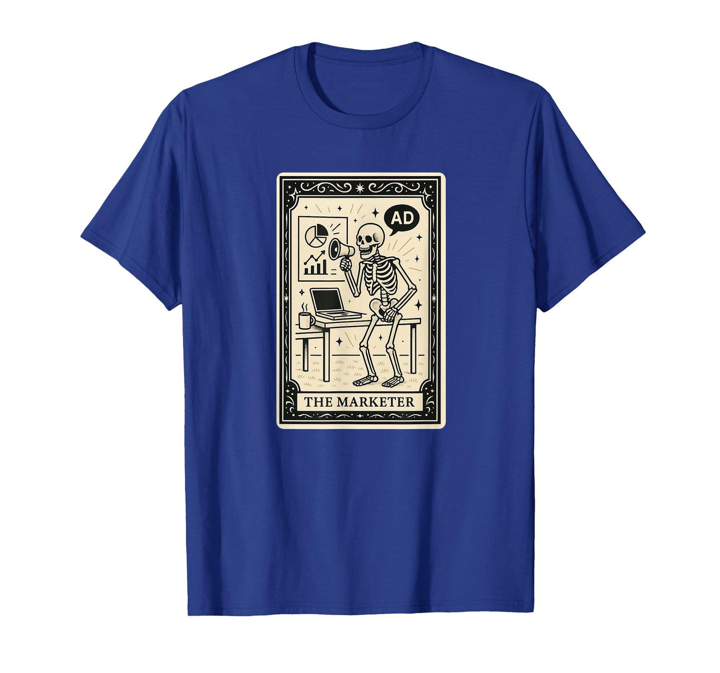 The Marketer Tarot Card Spooky Gothic Marketing Advertising T-Shirt