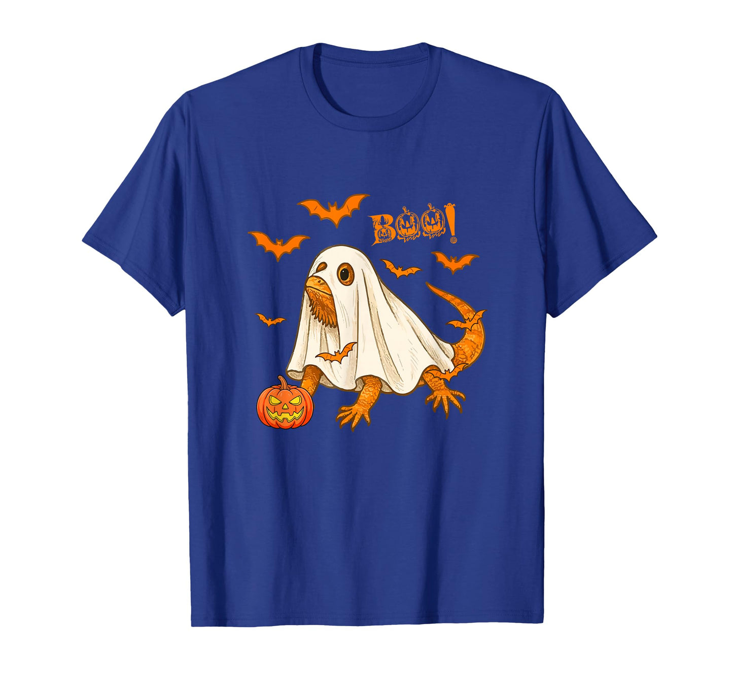 Boo Halloween Bearded Dragon Cosplay Ghost Cute Animal Lover T-Shirt